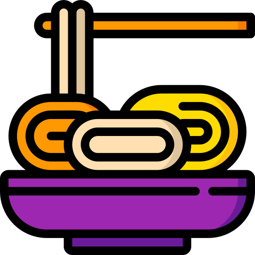 국수 Basic Miscellany Lineal Color icon