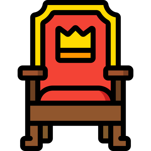 Throne Basic Miscellany Lineal Color icon