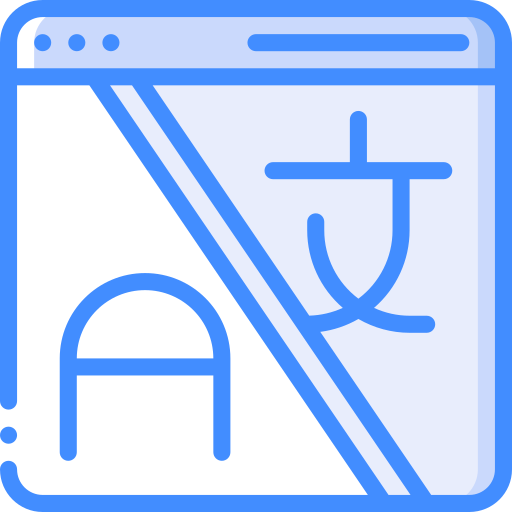 Translation Basic Miscellany Blue icon