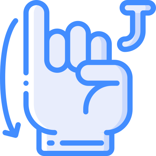 linguaggio dei segni Basic Miscellany Blue icona
