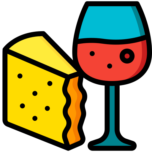Cheese Basic Miscellany Lineal Color icon