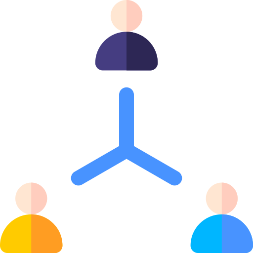 hierarchische struktur Basic Rounded Flat icon