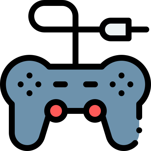 Joystick Detailed Rounded Lineal color icon