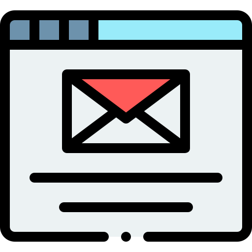 mail Detailed Rounded Lineal color icon