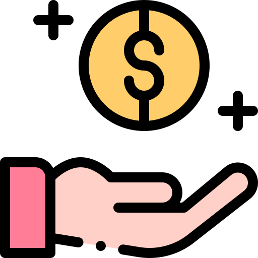 Earn money Detailed Rounded Lineal color icon