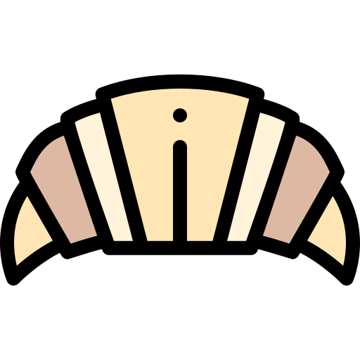 クロワッサン Detailed Rounded Lineal color icon