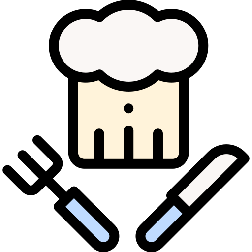 Sombrero del cocinero Detailed Rounded Lineal color icono