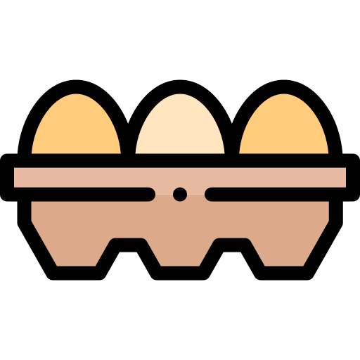 Huevos Detailed Rounded Lineal color icono