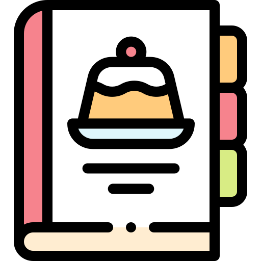 Recipes Detailed Rounded Lineal color icon