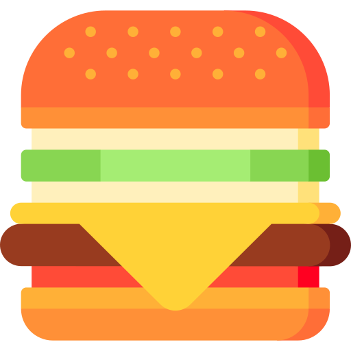 Hamburger Special Flat Ícone