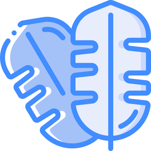 Leaf Basic Miscellany Blue icon
