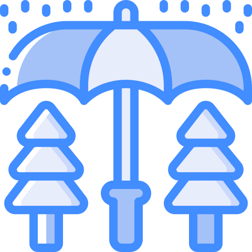 雨 Basic Miscellany Blue icon