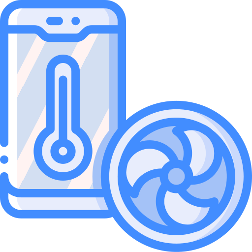 thermostat Basic Miscellany Blue icon