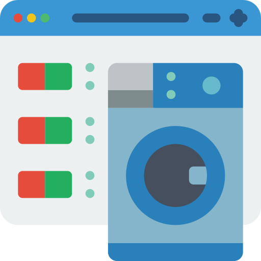 machine à laver Basic Miscellany Flat Icône