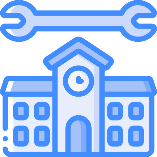 School Basic Miscellany Blue icon