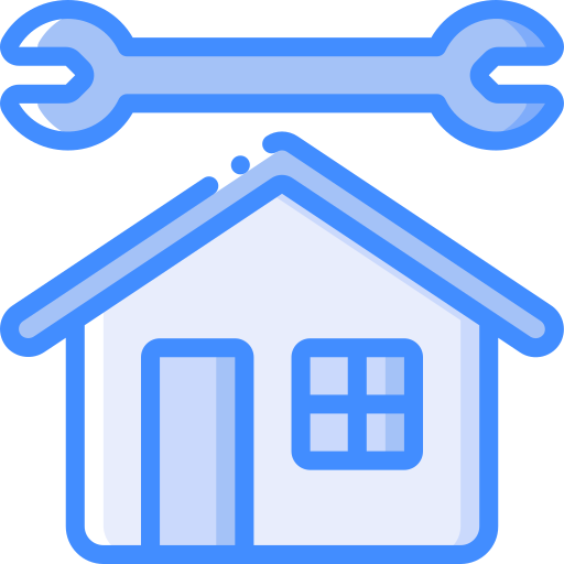 House repair Basic Miscellany Blue icon