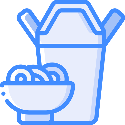 Oriental food Basic Miscellany Blue icon