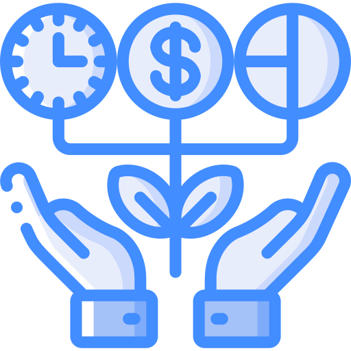Growth Basic Miscellany Blue icon