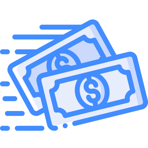 dinero en efectivo Basic Miscellany Blue icono