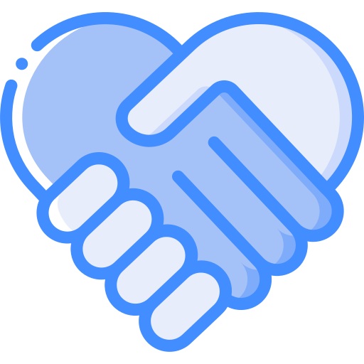 Handshake Basic Miscellany Blue icon