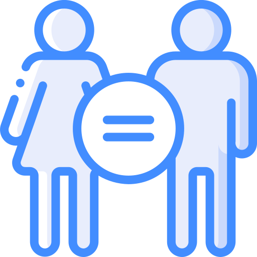 남녀 평등 Basic Miscellany Blue icon