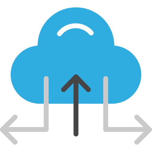 Almacenamiento en la nube SBTS2018 Flat icono