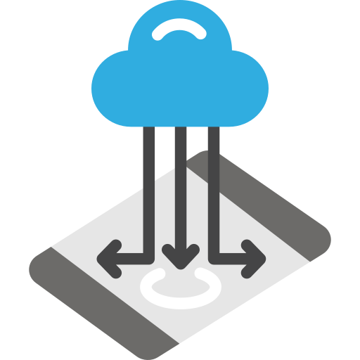 cloud opslag SBTS2018 Flat icoon