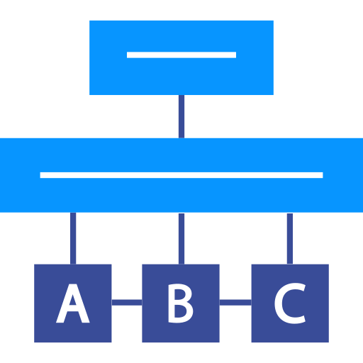 hierarchie SBTS2018 Flat icon