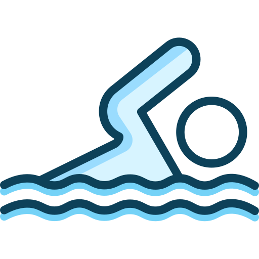 zwemmen SBTS2018 Lineal Color icoon
