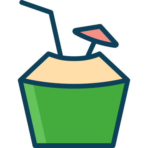 코코넛 음료 SBTS2018 Lineal Color icon