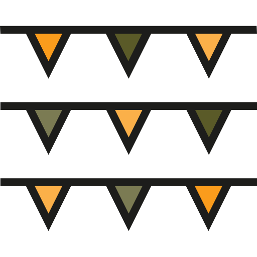 Garlands Detailed Straight Lineal color icon
