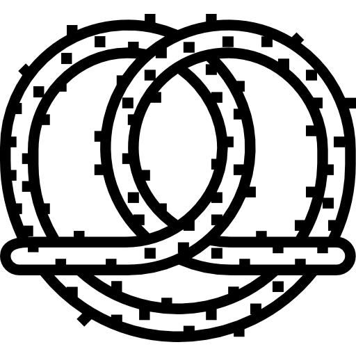 pretzel Detailed Straight Lineal icona