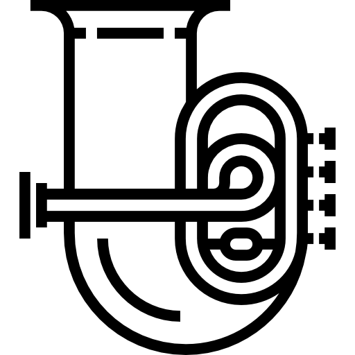 Tuba Detailed Straight Lineal icon