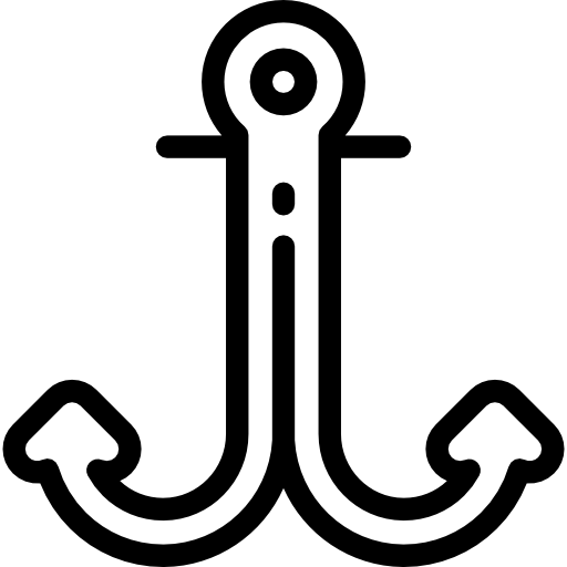 Anchor Detailed Rounded Lineal icon