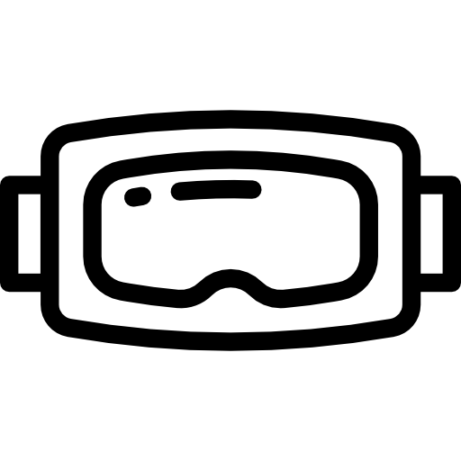 okulary ochronne Detailed Rounded Lineal ikona