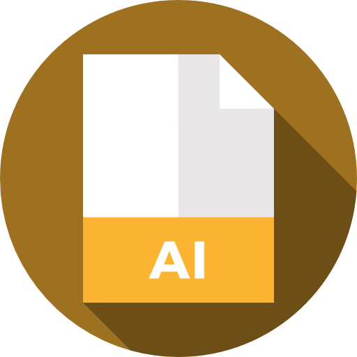 AI Flat Circular Flat icon