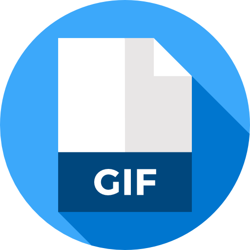 gif Flat Circular Flat icon
