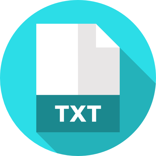 Txt Flat Circular Flat icon