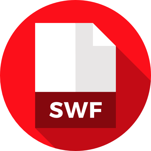 swf Flat Circular Flat ikona
