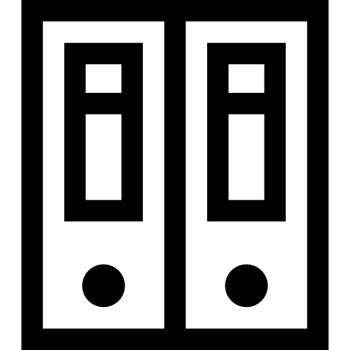 archiwa Basic Straight Lineal ikona