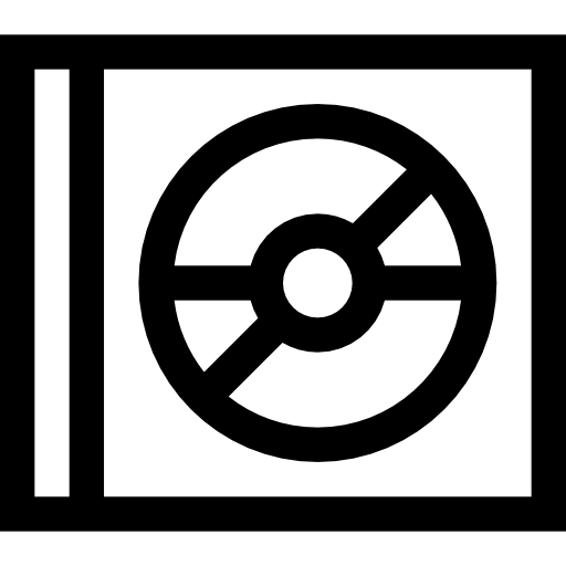 콤팩트 디스크 Basic Straight Lineal icon