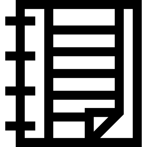 ノート Basic Straight Lineal icon