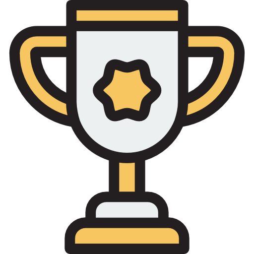 Trophy Detailed Rounded Lineal color icon