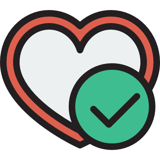 心臓 Detailed Rounded Lineal color icon