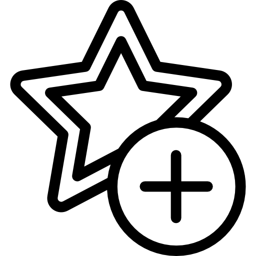 Star Detailed Rounded Lineal icon