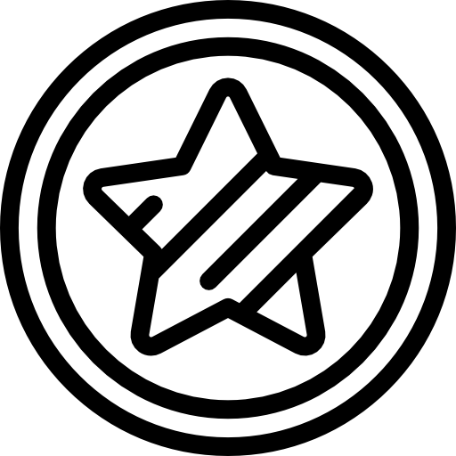 星 Detailed Rounded Lineal icon