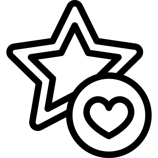 Star Detailed Rounded Lineal icon