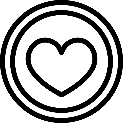 Сердце Detailed Rounded Lineal иконка
