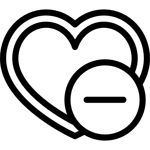 corazón Detailed Rounded Lineal icono