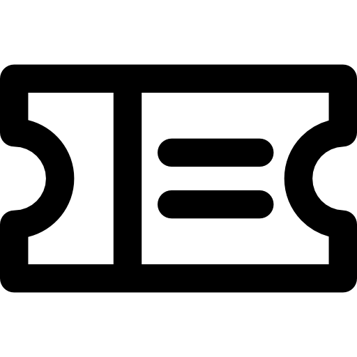 티켓 Basic Rounded Lineal icon